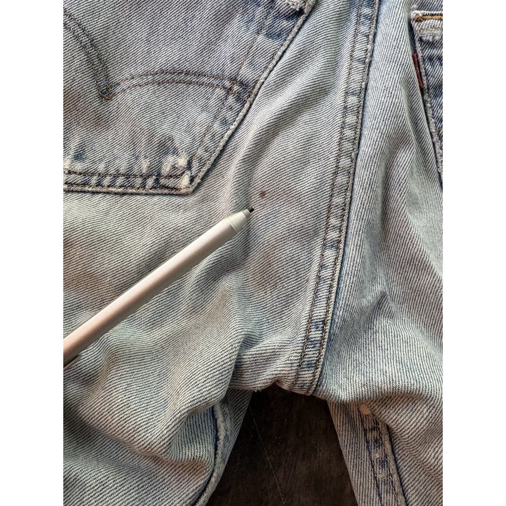 Vintage Levi's 501 Jeans size W30 L32 Made in Brazil 501-0193 Distressed Button - Picture 8 of 14